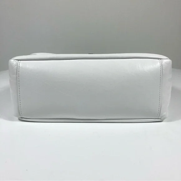 Balenciaga Small Monaco Leather Shoulder Bag Optic White NEW 7878962AA3Z - Picture 12 of 17